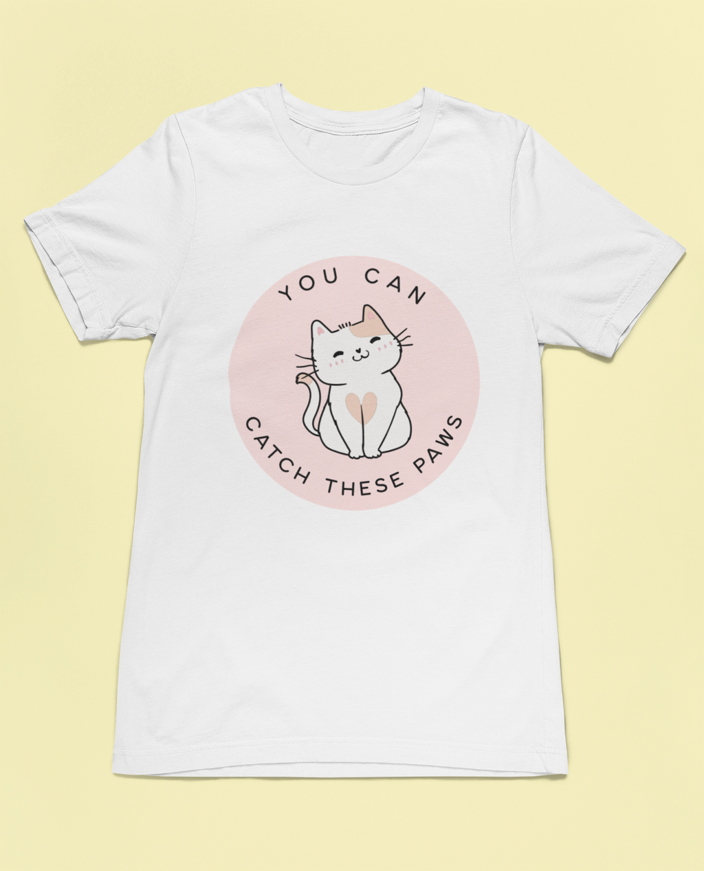 Catch These Paws t-shirt – funny cat lover graphic tee with playful design