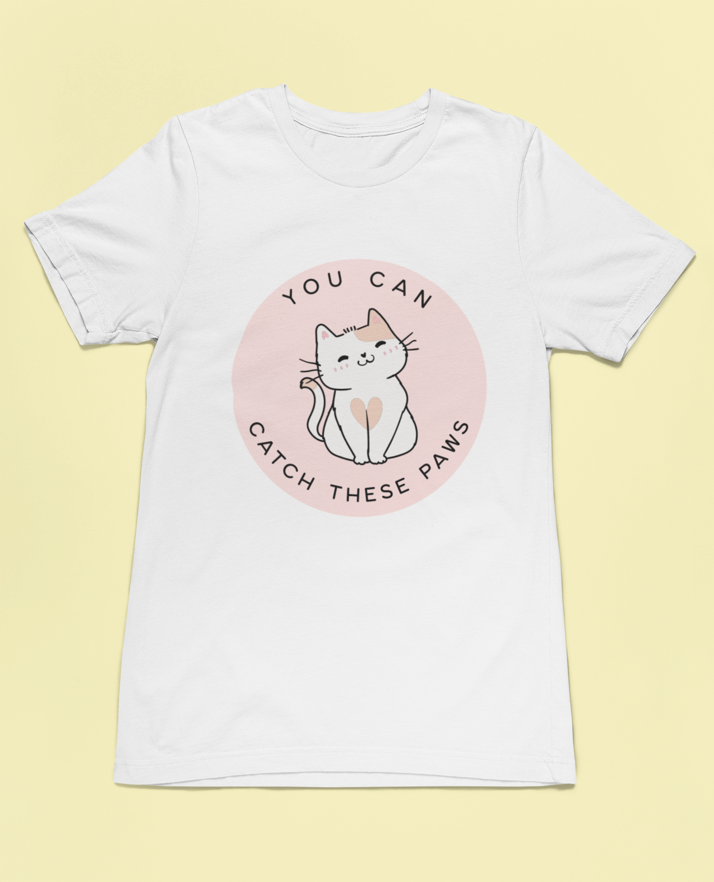 Catch These Paws t-shirt – funny cat lover graphic tee with playful design