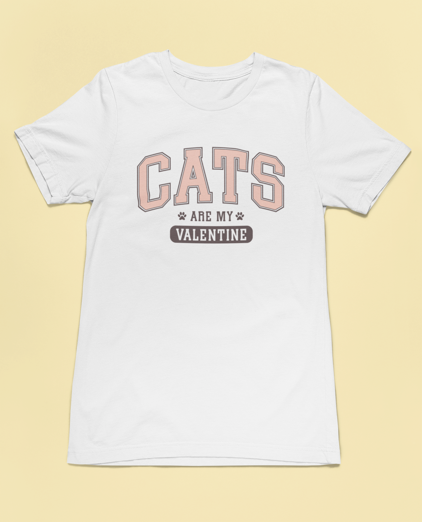 Cats Are My Valentine Short Sleeve Tee