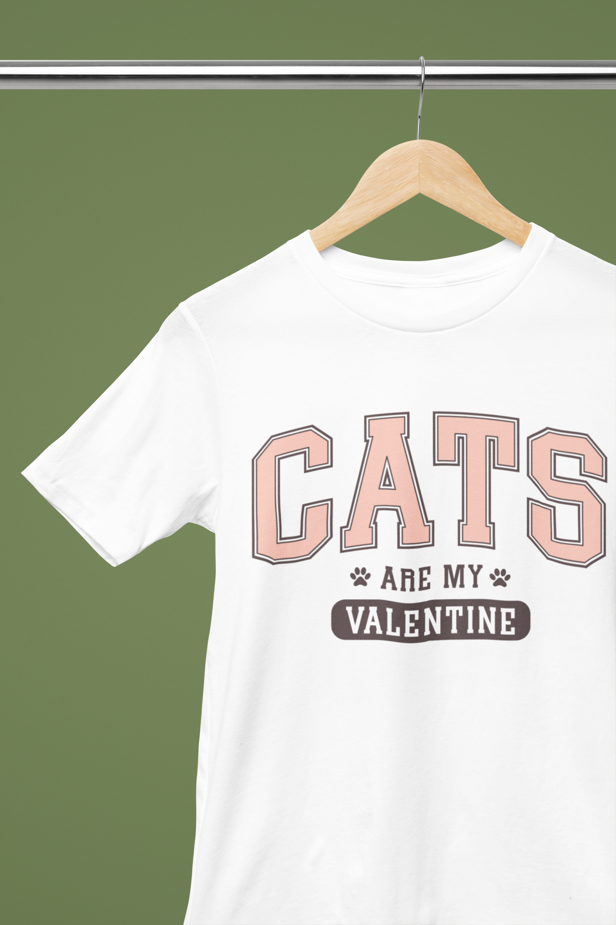 Cats Are My Valentine Short Sleeve Tee