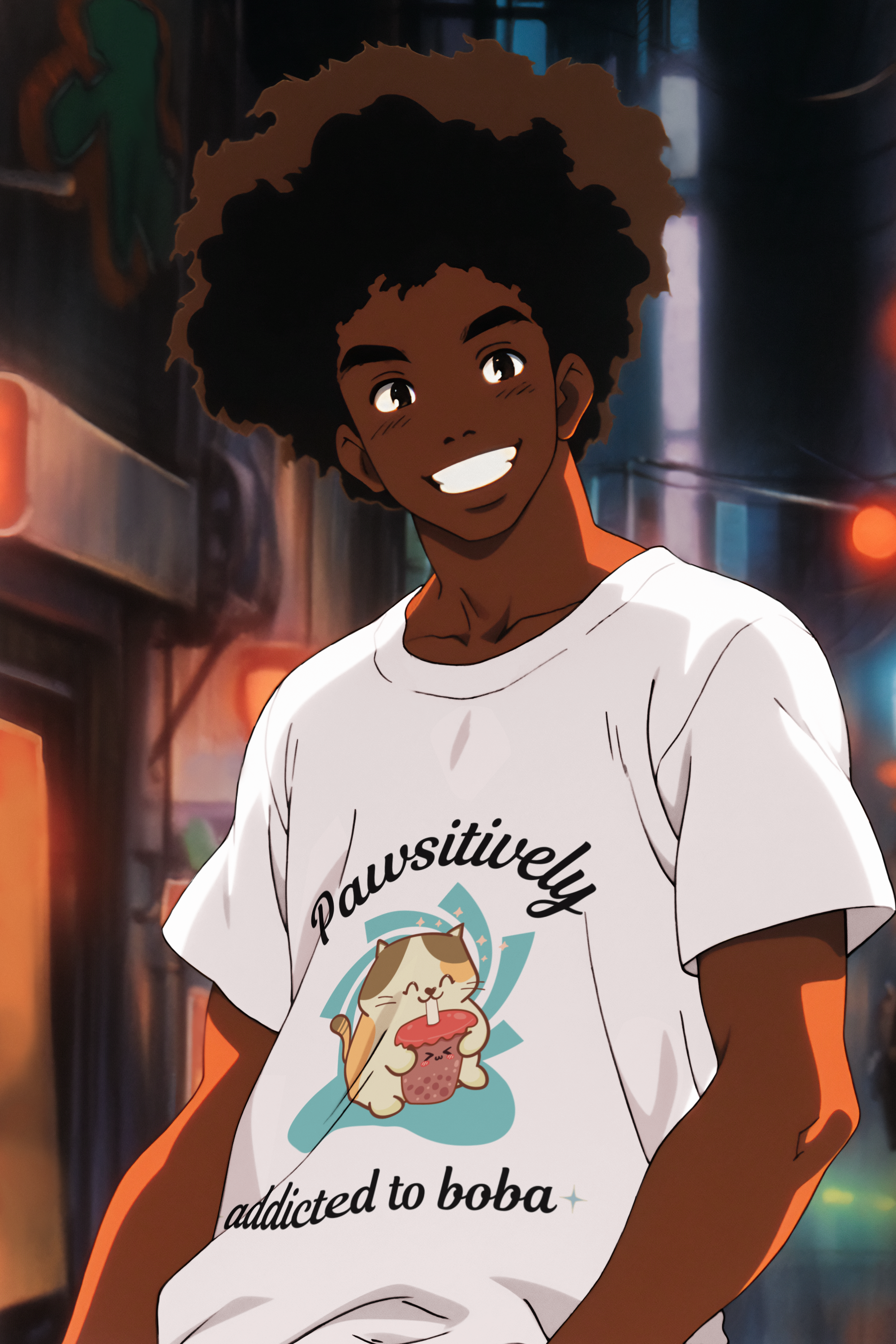 Boba Short Sleeve Tee (Black Letters)